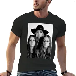 Men's Polos Haim 4 Sticker T-Shirt Oversizeds Edition Plus Size Tops T-shirts For Men Cotton