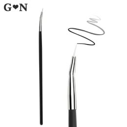 Eyeliner 1PC Women Profession Eyeliner Pen Oblique Design Black Fine Eyeliner Brush Eyebrow Cream Brush Makeup Brushes Eyes Cosmetic Tool