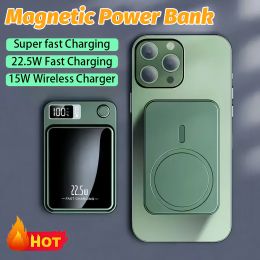 Bank 30000mAh Magnetic Wireless Charger Power Bank 22.5W Super Fast Charging Powerbank For Samsung Apple Xiaomi Portable Induction