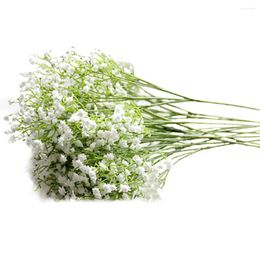 Decorative Flowers 1 Artificial Gypsophila Flower Fake Silk Wedding Party Bouquet Home Decoration