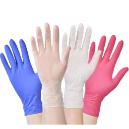 Gloves PVC Gloves Food Grade Waterproof Allergy Free Disposable Nitrile Gloves for Kitchen Laboratory Safety Gloves