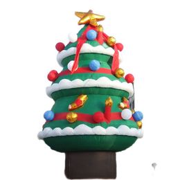 6mH wholesale Giant Artificial Purple Inflatable Christmas Tree With Ornament Balls And Stars For Lawn Yard/Mall Decoration