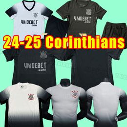 2024 2025 Corinthian Soccer Jerseys Home Away Yuri Alberto 24 25 PAULINHO camisetas de footb Gustavo Balbuena Club football shirt Third Fans Player version men kids