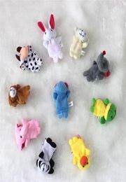 10pcslot Baby Stuffed Plush Toy Party Favor Finger Puppets Tell Story Animal Doll Hand Puppet Kids Toys Children Gift With 10 Ani7125265