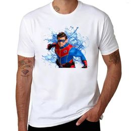 Men's Polos Captain Man -Water Splashes T-Shirt For A Boy Aesthetic Clothes Mens Graphic T-shirts Pack