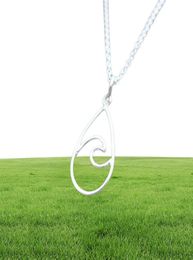 Gold Silver Seashell Sea Wave Sunshine Anchor Trident Caffeine Chemical Molecular Structure Molecule Pendant Chain Necklace for Wo5847153