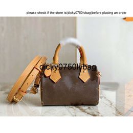 louiseViutionBag Luis Vuittons Womens Bag M81085 Nano Classic Pillow Bag Mini Round Bucket Handbag Bag Lvse