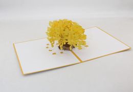 Handmade 3D Tree Greeting Cards Invitation Thank You Postcard For Birthday Christmas Festive Party Supplies7538995