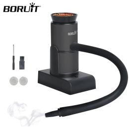 Grills BORUIT Smoker Infuser Portable Molecular Cuisine Tools Food Cold Smoke Generator for Cooking Meat BBQ Cheese Grill Cocktails
