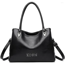 Totes 2024 Fashion Women Bag Designer Crossbody Large Capacity Female Solid Colour Shoulder Bags Brand Soft Leather Ladies Handbag