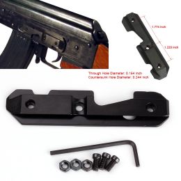 Steel Dovetail Side Plate Rail Scope Mount For Milled Stamped Receivers Accepts Side Mounts Hunting