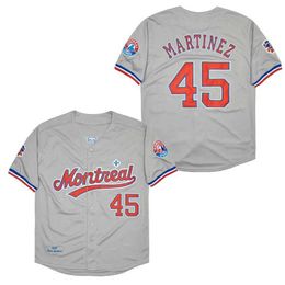 Men's T-Shirts Baseball Jersey Montreal 8 CARTER 27 GUERRERO 45 MARTINEZ 10 DAWSON Jerseys Sewing Embroidery High Quty Sports Outdoor Grey T240506