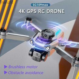 Drones SG109 MAX PRO Drone G Professional 4K HD Camera 5G WIFI FPV Real time Video Brushless RC Four Helicopter Drone WX
