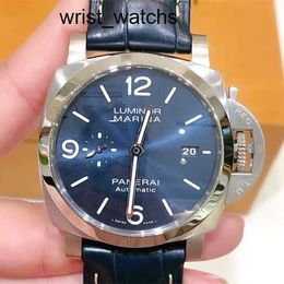 Modern Wrist Watch Panerai Swiss Watch Luminor Series PAM01313 Automatic Mechanical Mens Radiating Blue Plate Diving Sports Watch