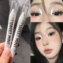 Eyeliner White Eyeliner Shiny Glitter Eyeshadow Stick Eyeliner Pen 13 Colors Matte Blue Purple Pink Eye Liner Makeup Brighten Silkworm