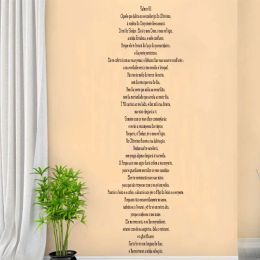 Stickers Portuguese Language Psalm 91 Bible Verse Wall Sticker Vinyl Carving Wall Decal Custom Personalised Mural Fashion Home Decor