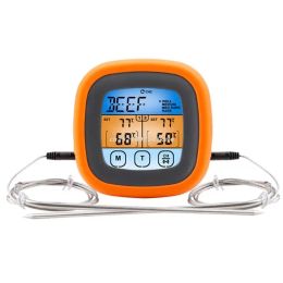 Grills Digital Meat Thermometer with 2 Probes Alarm Backlight Magnetic Temperature Meter Compatible for Cooking Oven BBQ Grill