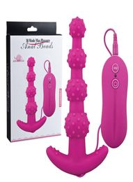 Silicone butt plug sex anal plug vibrator sex toy anal ball 10 vibrating functions anal beads4053385