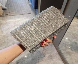 2020 new dinner diamondstudded female party hand bag banquet clutch bag shoulder diagonal wedding small bag7105543