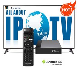 Hot New arrived meelo+ XTV DUO Android 11 Set top Box My tv online XTV TV BOX S905W2 2GB 16GB Media Player free trial