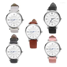 Wristwatches Ulzzang Fashion Women Quartz Watches Simple Female Wrist Watch Vintage Leather