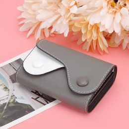 Storage Bags Card Holder Wallet Purse Mini Portable Anti Theft Cartoon Cute Pattern PU Leather Change Pocket