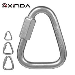 Accessories Xinda 316 Stainless Steel Triangle Connecting Ring Meilong Lock Meilong Lock Triangle Lock Rock Climbing Equipment Fast Security