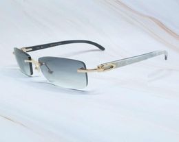 21s Blue mens Cater sunglasses fashion rimless designer for men sun buffalo horn glasses shades gafas 0 de diseador Ienbel null5719381