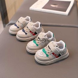 Sneakers Autumn New Baby Shoes Soft Sole Walking Korean Edition Girls Casual Board Boys Leather Sports H240506