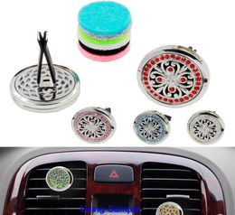 Car Vent Air Freshener Aromatherapy Essential Oil Diffuser with 5PCS Washable Felt Pads Gifts For Girls 3927035