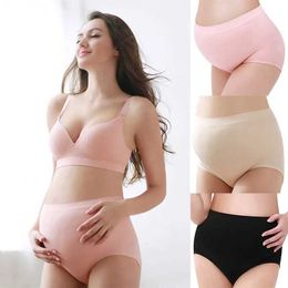 Maternity Bottoms Pregnant womens underwear high waisted cotton underwear seamlessly elevating buttocks pregnant womens underwearL2405