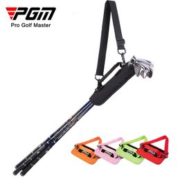 PGM Portable Mini Golf Bag Can Hold 5 Clubs Ultra-light Simple Hand Bag Backpack Belt SOB006 240411