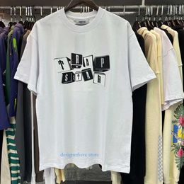 Men Womens Shirts Haikyuu Fashion Play Brand Trapstar London Printed High Gramme Heavy Double Cotton Anime Casual Short Sleeve Shirt Mens T shirt S xl Man Outfit