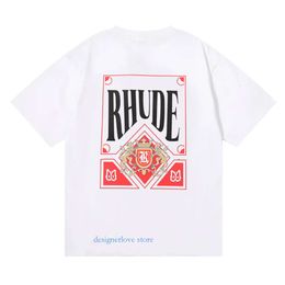 Men Shirts Womens Haikyuu Rhud Tshirt Designer T Shirt High Quality Mens Spring Autumn Tshirts Letter Print Short Sleeve Us Size M xxl Man Outfit