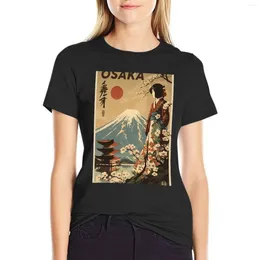 Women's Polos Japan Vintage Travel Art Poster T-shirt Female Clothing Graphics Cute Tops Graphic T-shirts For Women