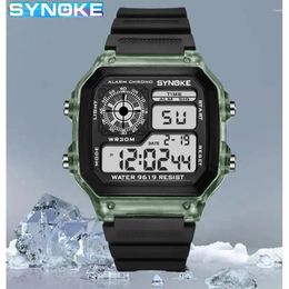 Wristwatches SYNOKE Digital Watches Men Sports Luminous Multifunction Waterproof Women Wristwatch Outdoor And Running Student Seven Lights