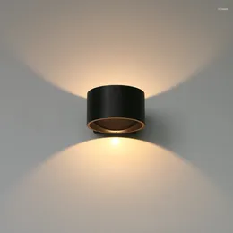 Wall Lamp 6W LED Indoor Round For El Living Room Bedroom Decoration Lighting Aluminum Lamps Sconces AC90-260V