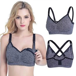 Maternity Intimates Single handed front button care bra for womens breast feeding underwear seamless maternity bra maternity clothingL2405