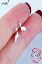 Girls Cute Animal Dinosaur Stud Earrings For Women Men Minimalist Small Daily Piercing S925 Silver Wedding Fine Jewelry9539066