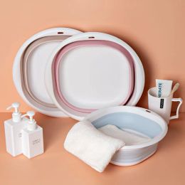 Basins Collapsible Plastic Basin, Perfect for Face Washing and Clothes Washing in Small Spaces