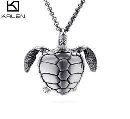 New casting Stainless Steel Baby Turtle Pendant Necklace Cool Gifts For Men Boys Baby Lovely Gift6753472