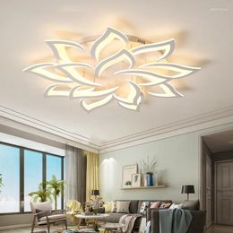 Chandeliers Designer LED Petal Chandelier Living Room Bedroom Kitchen Modern Lamp Home Interior Lighting Luxury High-end Decoration Fixtures