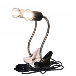 Products Adjustable Reptile Lamp with Clipon Lamp Holder Turtle Basking UV Light Bulbs Heating Lamp Amphibians Adjust Temperature