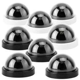 Lens 4pcs Dome Simulation Camera Cctv Dummy Fake Security Camera with Flashing Led Light Dummy Fake Dome Camera Hemisphere Camera