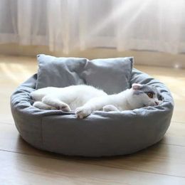 Cat Beds Furniture Bed Blanket Puppy Heater Portable Cat Sleep Roud Cushion Dog Heating Pad Usb Electric Mat Constant Temperature Pet