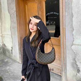 Celli High end Designer bags for women Underarm Bag for Womens New Luxury French Moon Bag Leather Single Shoulder Half Moon Bag Original 1:1 with real logo and box
