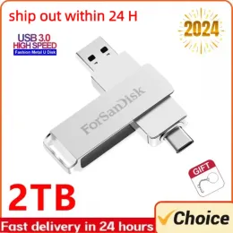 Drives 3.0 USB Flash Drive Type C OTG USB Stick 1TB 2TB Pendrive 128GB Pen Drive 256GB USB Memory 512GB Disc Key For Phone Laptop PC