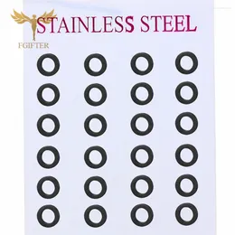 Stud Earrings 12 Pairs Geometric Circle For Women Men Teens Stainless Steel Piercing Jewellery Minimalist Set Wholesale