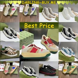 Designer Women Casual Shoes low-cut High-quality Sneaker Canvas Tennis Shoe shoes cool red green lace-up Flatform classic couples new trendy 97