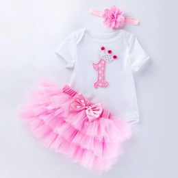 Dresses Dress for Girl Baby Christening Gown First 1st Birthday Party Girl Baby Clothing Toddler Summer Clothes Infant Vestido Infantil